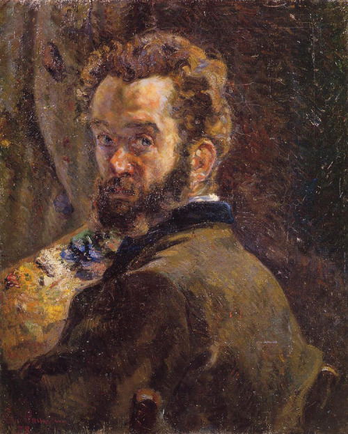Autoportrait au chevalet, 1878, Armand Guillaumin