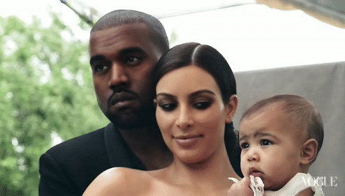 vibesofgolden:  Lil north forever doing the light skin pose 