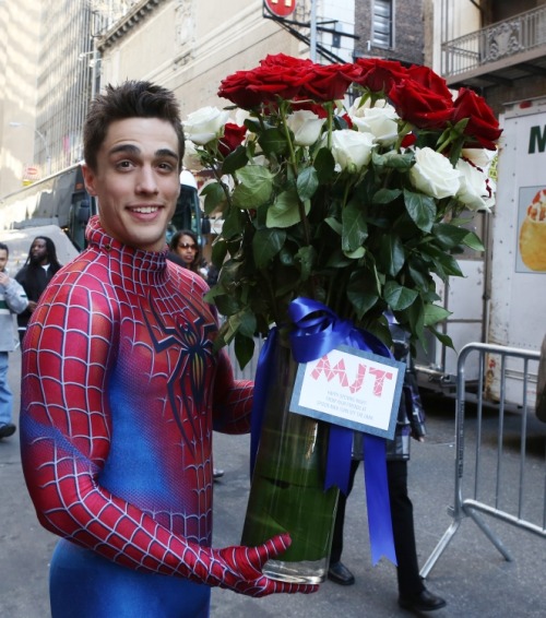 comandanteraven:  The many hot Spidermen of Broadway’s Spiderman Turn Off the Dark. Having them all together dressed like that would be the ultimate dream ;). Starting and finishing with Reeve Carney, in order: Matthew James Thomas, Jason Gotay, Brett