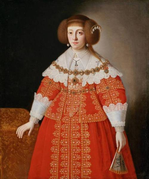 La archiduquesa Cäcilia Renata, Reina de Polonia,  obra anónima de 1642.