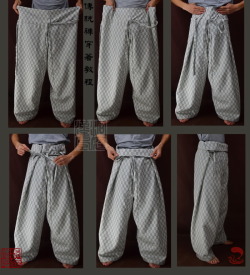 Fouryearsofshades:  How To Wear Traditional Trousers 袴 .  洞庭汉风 Http://Shop100368875.Taobao.com