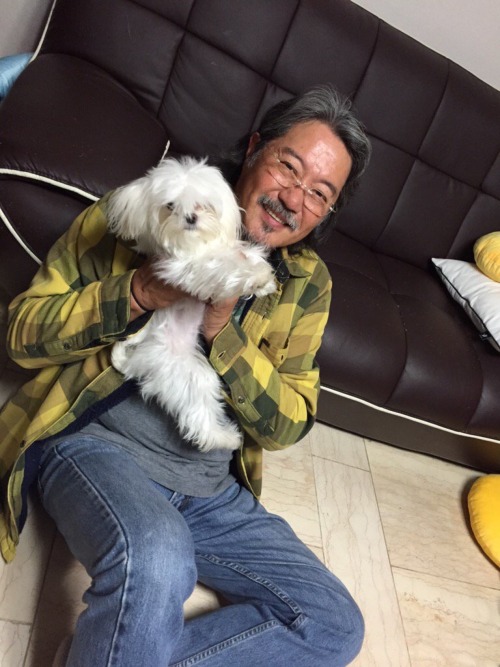 Papa Tuan With His Grandpuppy. 