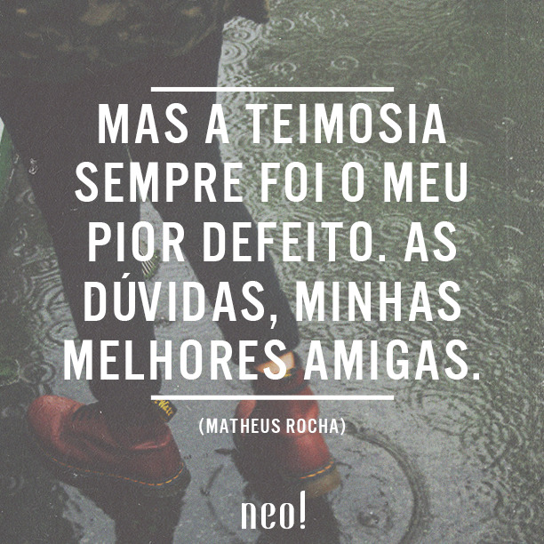 faz sim, depois lida