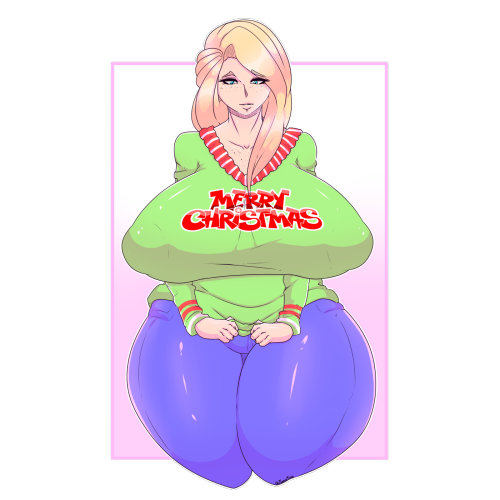 oki-doki-oppai: @deztyle‘s Sophie doesn’t like the Christmas sweater lol Merry Christmas Full resolution file available on Patreon at the end of the month! : www.patreon.com/okioppai and many other rewards!!!!    haha perfect, you did it. Thanks a