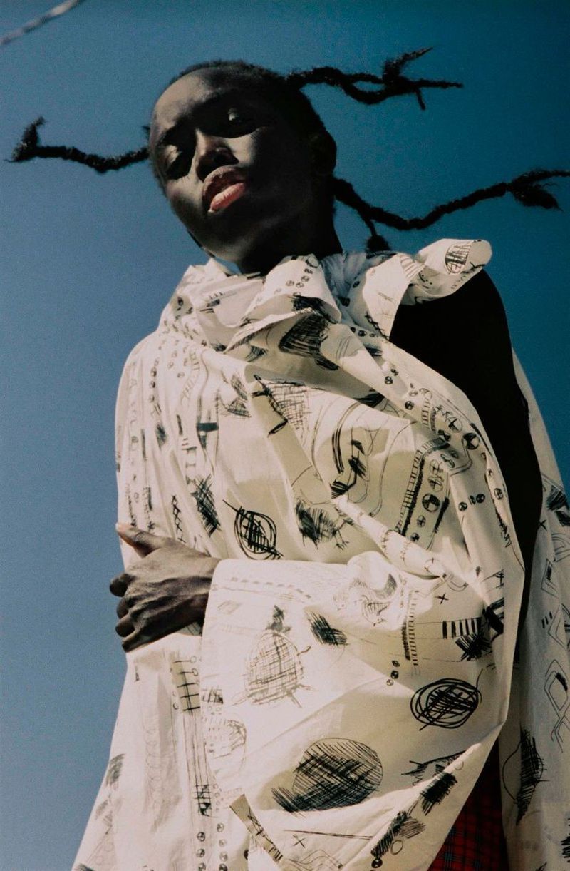 distantvoices:  Bibi Abdulkadir and Nyaueth Riam By Marie Schuller For King Kong Magazine SS18