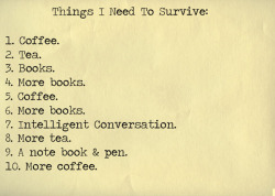 Exactly the necessities…but I would