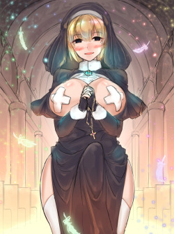 Stella-The-Futanari:  Came To Confess ? Come Here I Will Bath You With My Hit And