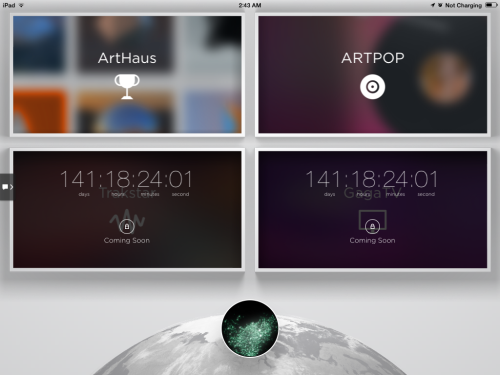 ladyxgaga:  A look inside the ARTPOP app, which is now available for Apple and Android devices.