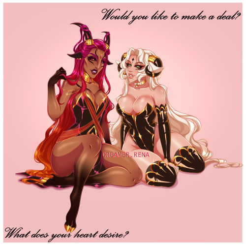  How about we become evil goat girlfriends and rule over the Devil’s realm? Jk, unless.  Be gay, mak