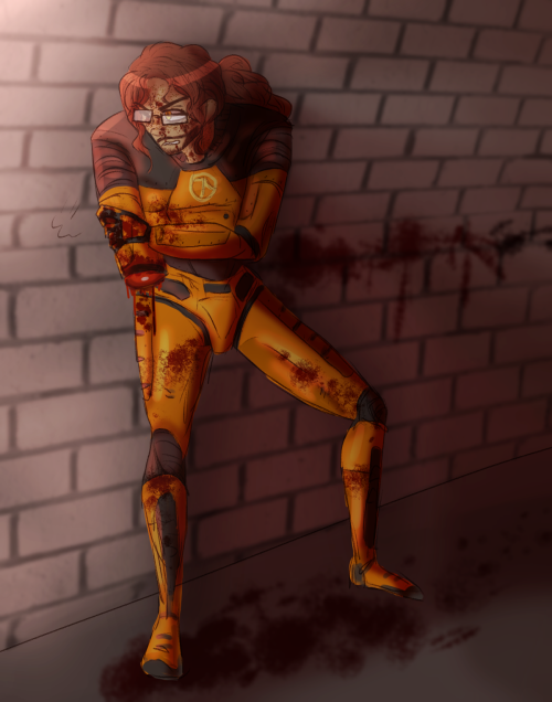 sidetone-art:gordon freeman fucked up traumatic moments