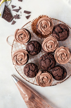 sweetoothgirl:  BROWNIE MUFFINS  