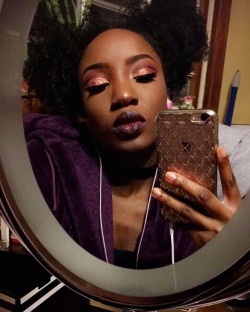 slay-lanisimone:  beating my face&amp; going nowhere is really my thing..