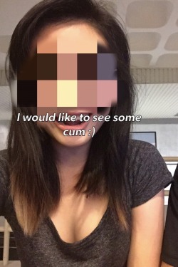 cumlovingsggirl:  I am kind a bored now. Why don’t you guys message me or send me pictures, videos or gifs of your dicks cumming, haha. Maybe if I can get into the mood, I can upload more old videos or videos of myself too, hahaha.