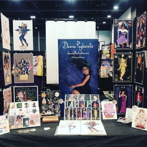 All set up and ready to go! I’m at table 501 up on the 5th floor for Hal-Con! Come and say hi! #halc