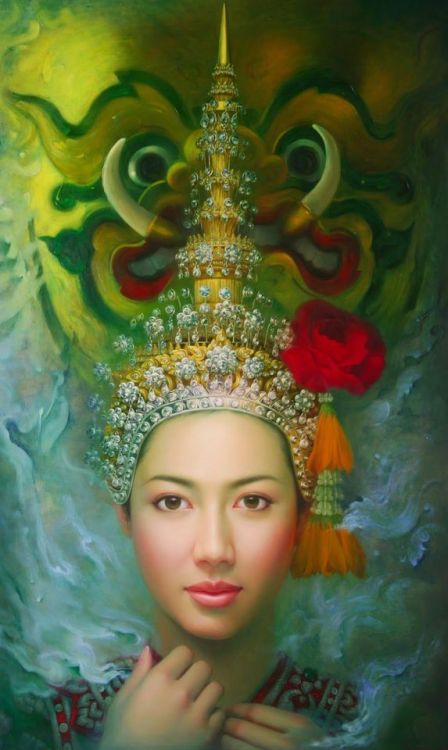 Thai khon dancer