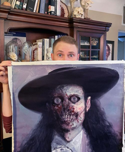 Painting from my buddy @blakeneubert Check out his page for more awesome work. Happy Halloween, ever