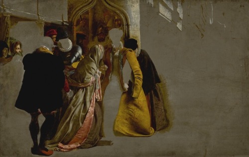 James Drummond - The return of Mary Queen of Scots to Edinburgh - 1870- Link to High resolution - 