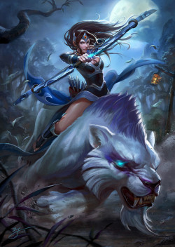 art-of-cg-girls:DOTA2-Mirana by ji zhang