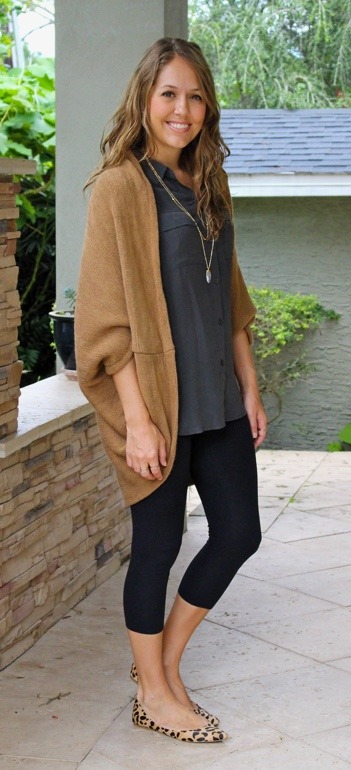 flatsfan:  Leopard print flats and leggings