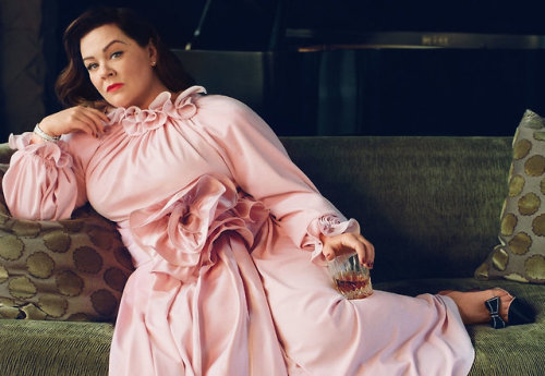 Melissa McCarthy, photographed by Robbie Fimmano for InStyle, Feb 2019.