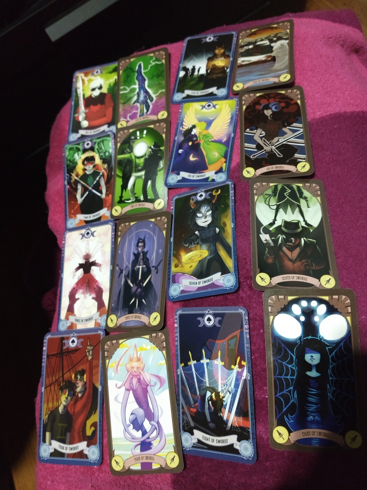 cassandraooc:         I decided to take pictures of all the cards in both decks side