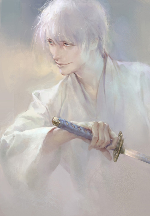 a rough sketch of Ichimaru Gin  素 張 www.artstation.com/artwork/RG6xm