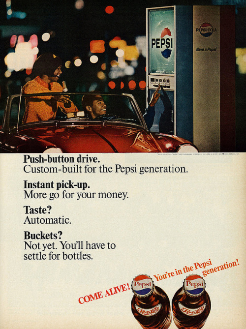 Pepsi-Cola - published in Ebony - July 1966 Credit: Classic Film on Flickr