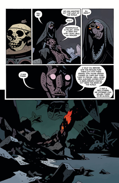 Hellboy in Hell #10: The finale! Story and art by Mike MignolaColors by Dave Stewart Hellboy transfo