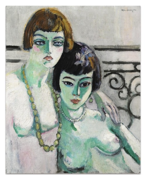 artemisdreaming:  Les Amies, 1925, Private Collection Kees van Dongen   (1877 - 1968) &nbs