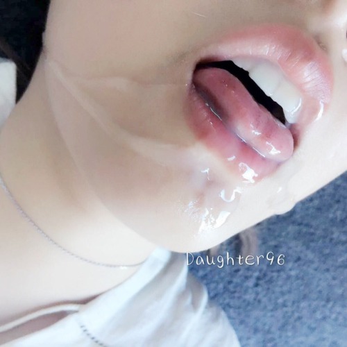 daughter96: 只有大口喝精的寶貝才是好寶貝噢～
