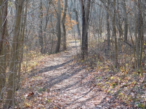 Hiking in the fall timeA old picture