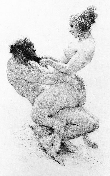 sabbathofthegoat:  Afternoon Of A Faun by Norman Lindsay (c. 1920) 