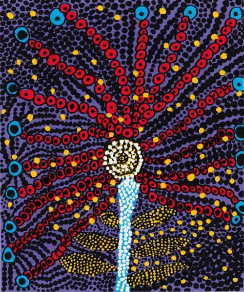 Yayoi Kusama Flower Bloomed in my Heart, 2011 Silkscreen [7 colors] + etching embossing
