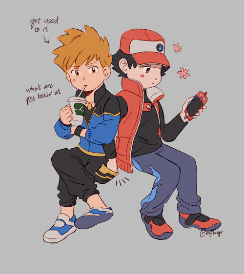 kiyoshis:long time no art! i’ve been playing pokemon masters recently and, like red, think sygna suit blue’s pockets are beyond stupid yet am obsessed with them… hope his banner drops soon  🥺  