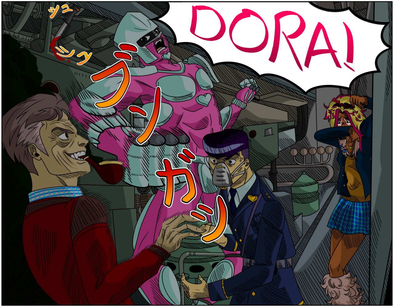 JoJo's Bizarre Adventure - Achtung Attitude, DORA!! CRAZY DIAMOND