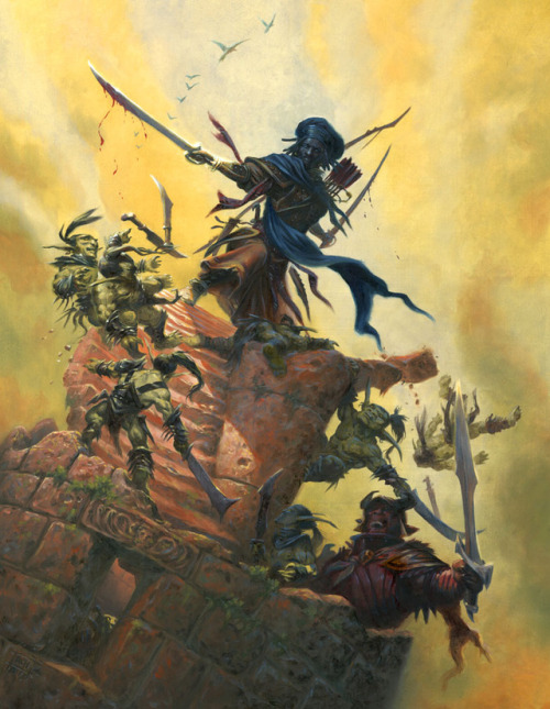 Standfast by Ralph Horsley. D&D Player’s Handbook 5th edition interior illustration.