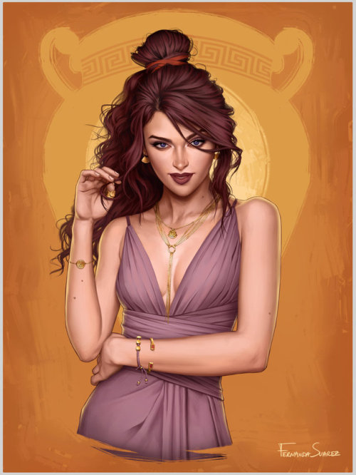 fdasuarez:  Megara     If you want to help me create more of this series please consider supporting my  Patreon  and get exclusive content as rewards <3 Hey guys! (: , continuing my Modern Princesses series, here is Megara!, she is one of my faves