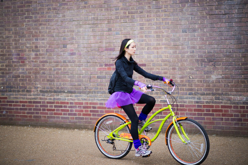 biclasandlove: Bike girl by bomvu on Flickr.