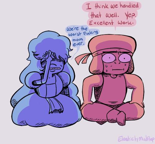 elasticitymudflap:okay so i know Garnet’s looking p chill after the awkward phone call to Connie’s mum but now whenever i see this scene all i can think is