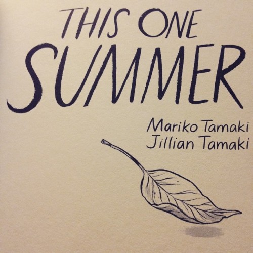 I'm #livetweeting This #book The Over The Next Half Hour. #thisonesummer #graphicnovel
