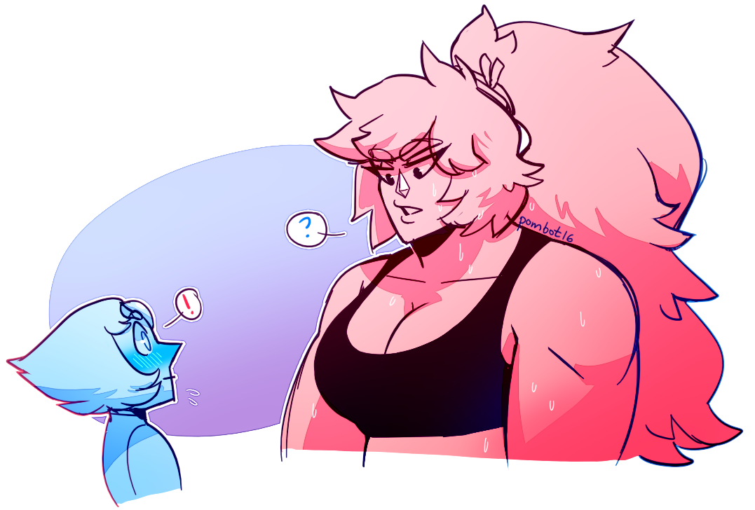 pombot:   “Why’re you looking at me like that?” sorry this isn’t nicer, but