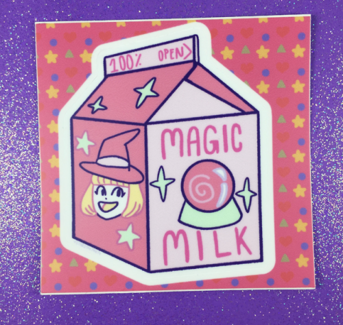 Did you know that my magic milk design comes in sticker form? These are a fun little kiss-cut treat 