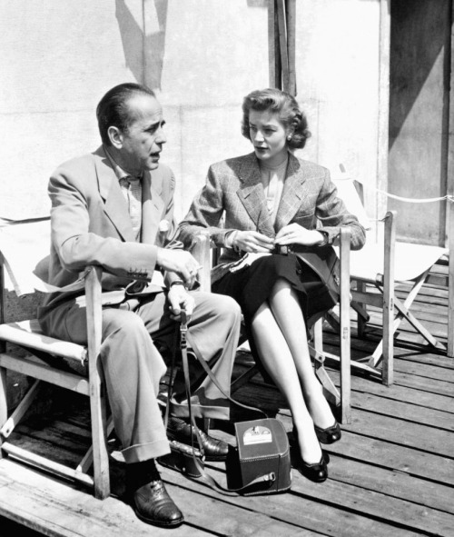 bettybacallbeauty: Humphrey Bogart and Lauren Bacall in Venice, Italy 1951