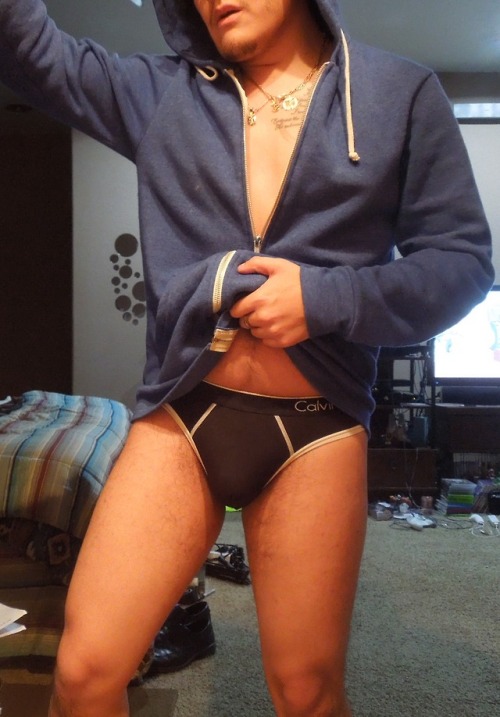 A hoodie and undies is all you need!