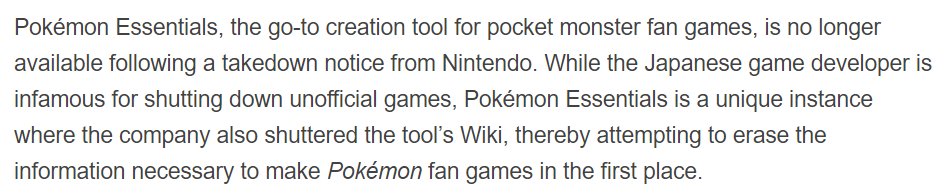 lesbian10008: lesbian10008: NINTENDO DMCA’D POKEMON ESSENTIALS nintendo doesnt