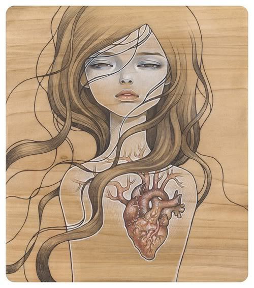 Bleeding drawing heart tattoo designs