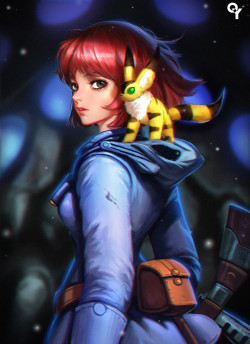 cyberclays:  Nausicaä - Nausicaä of the Valley of the Wind fan art by Liang xing
