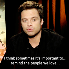  Sebastian Stan getting emotional about his