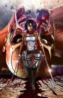 bear1na:  Attack on Titan - Mikasa by Greg