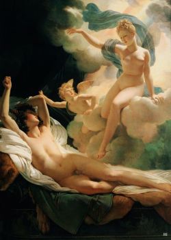 hadrian6:  Morpheus and Iris. Pierre Narcisse Guerin. French 1744-1833. oil /canvas. http://hadrian6.tumblr.com